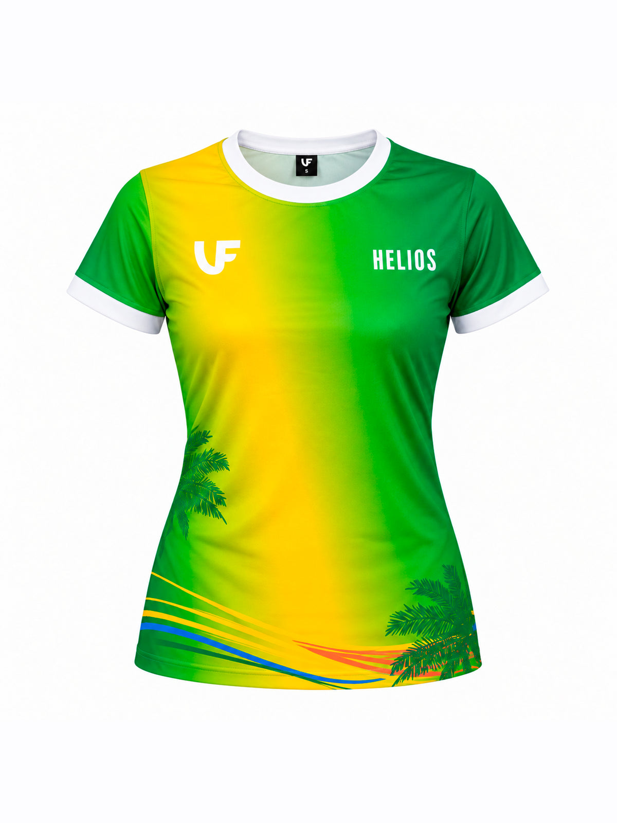 Packshot du t-shirt LVF HELIOS Rio : t-shirt de sport femme avec motifs du Brésil
