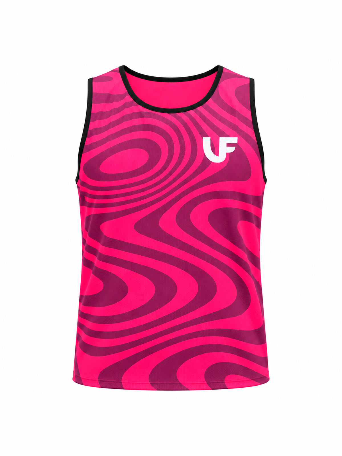 Débardeur de sport homme fuchsia - LVF Break The Lines