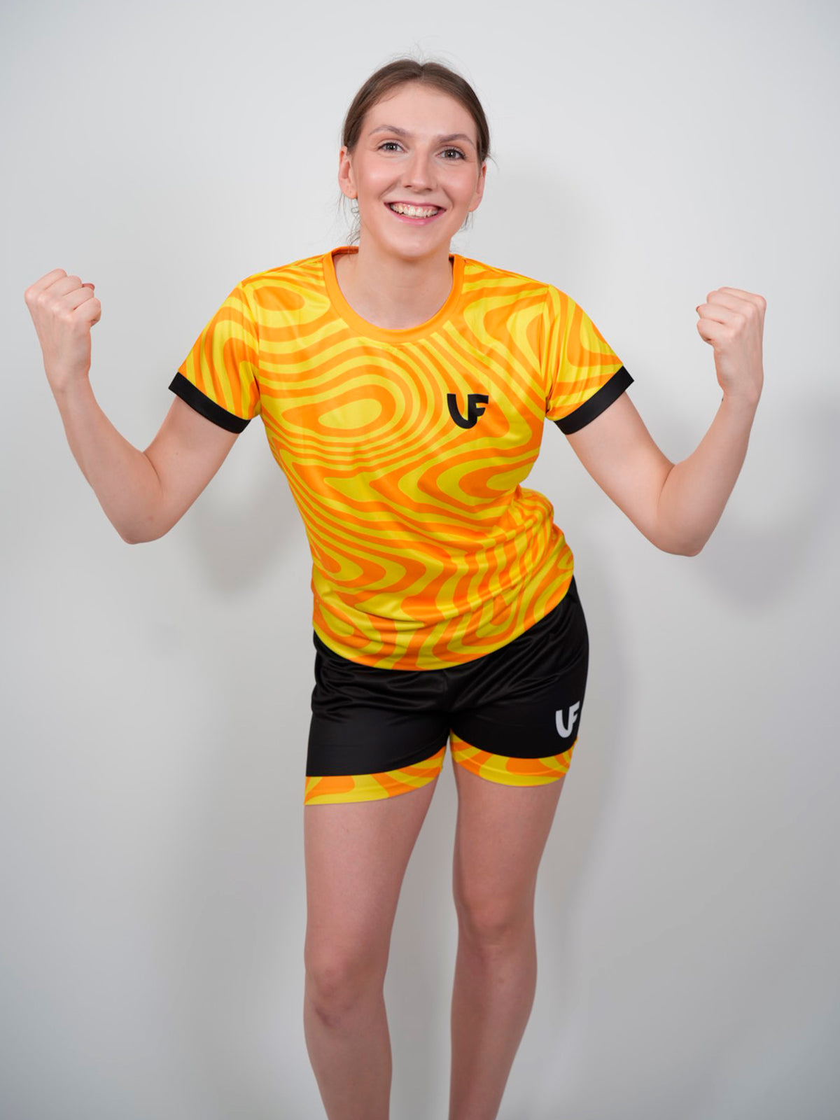 Sportive en t-shirt de sport pour femme coloris jaune LVF Break The Lines