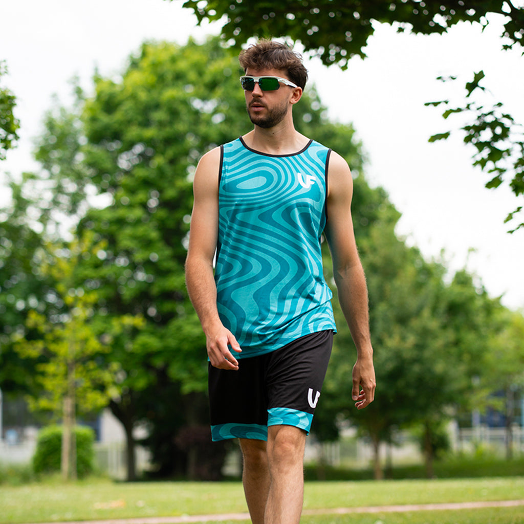 MEN'S BEACH SHORT – "BREAK THE LINES"