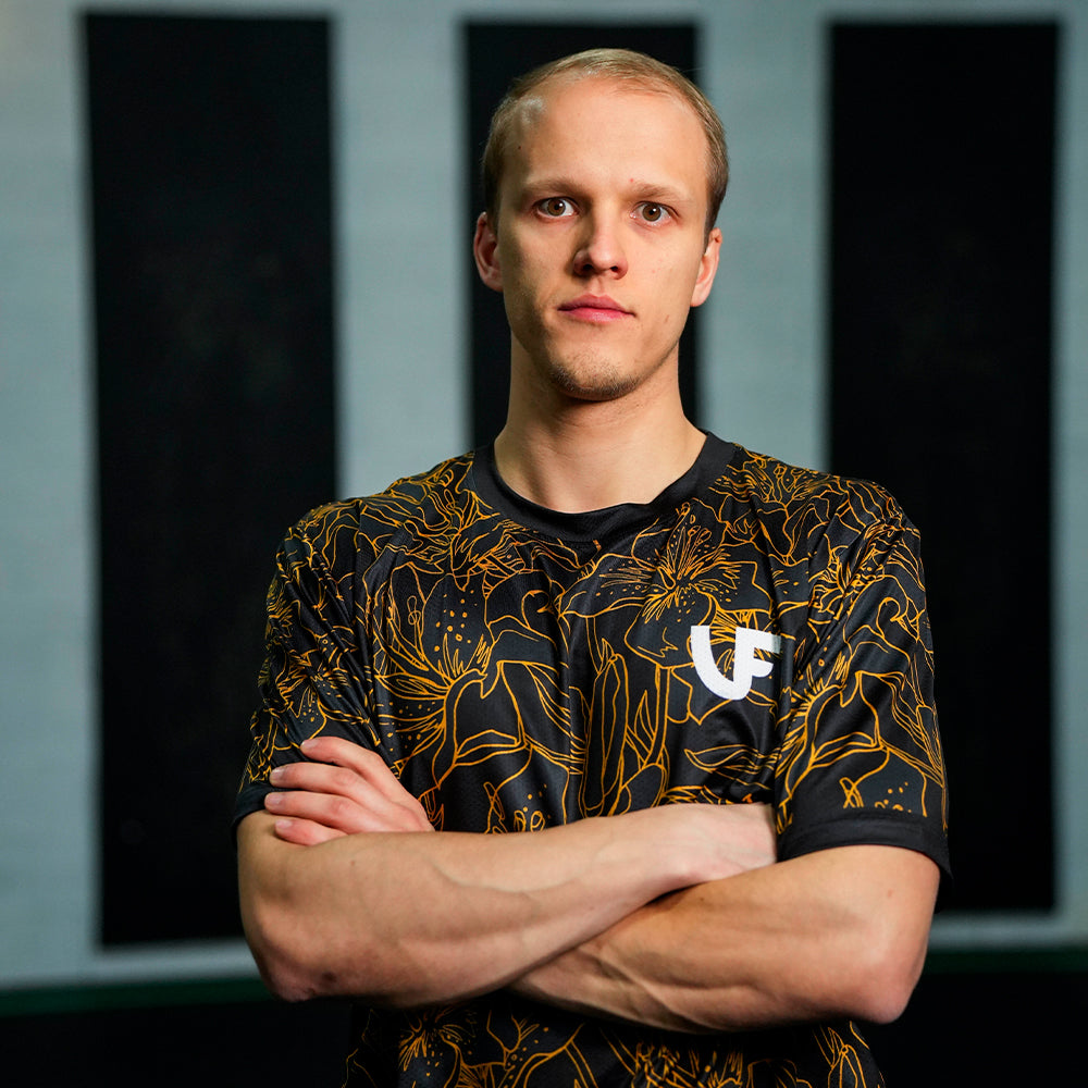 MEN'S T-SHIRT - "GOLD FLOWERS"