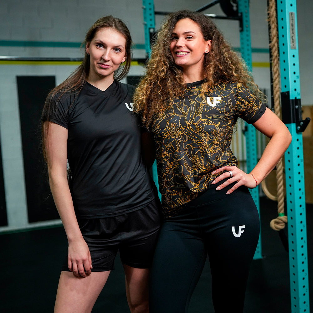 T-shirt Sport Femme - Gold Flowers