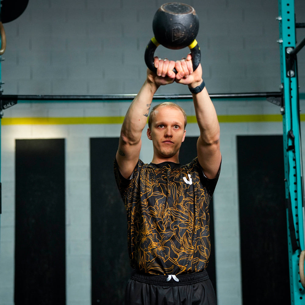 T-SHIRT HOMME - "GOLD FLOWERS"