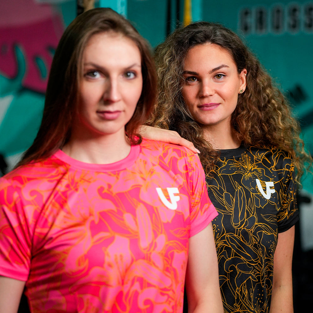 T-SHIRT FEMME - "GOLD FLOWERS"