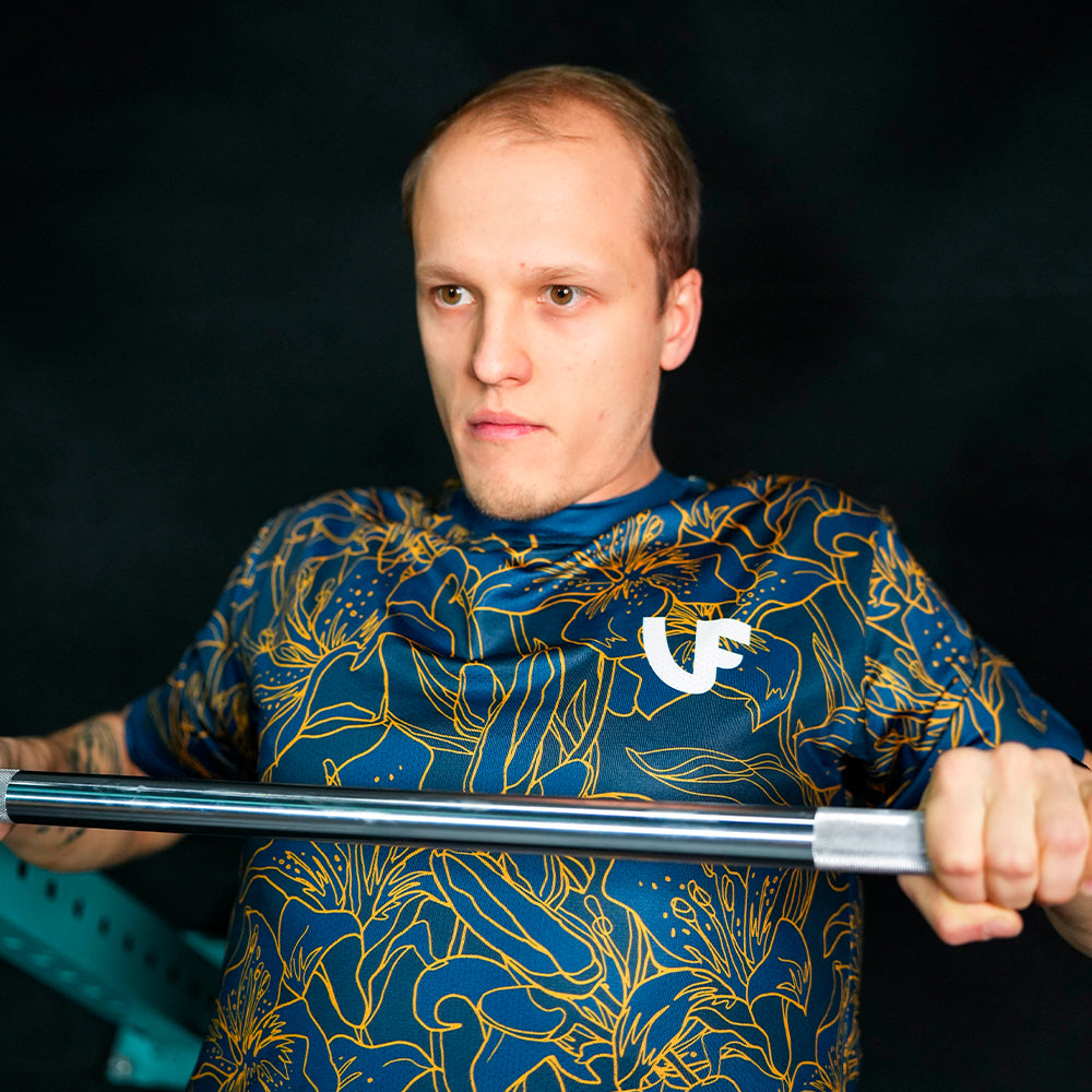 T-SHIRT HOMME - "GOLD FLOWERS"