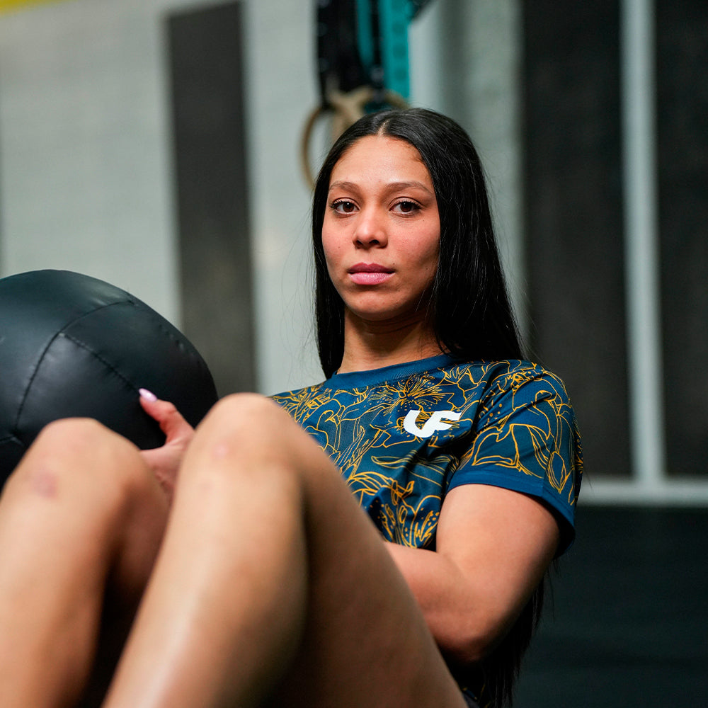 WOMEN'S T-SHIRT - "GOLD FLOWERS"