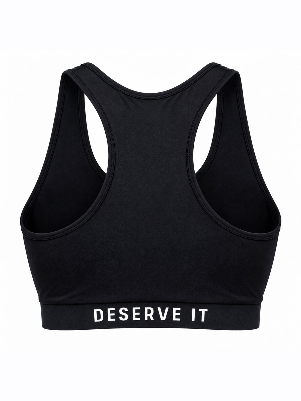 Brassière de sport noir femme vue de dos - LVF Basics