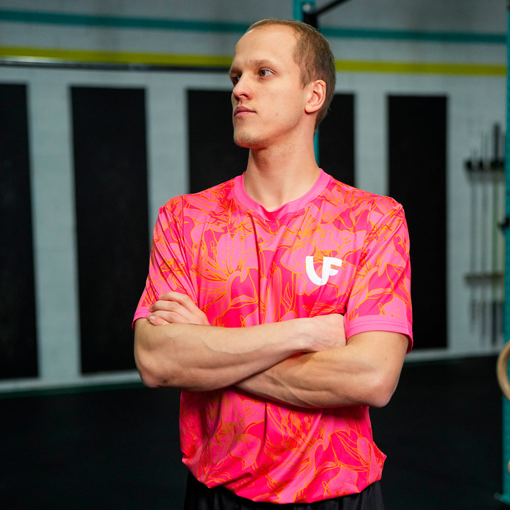 T-SHIRT HOMME - "GOLD FLOWERS"