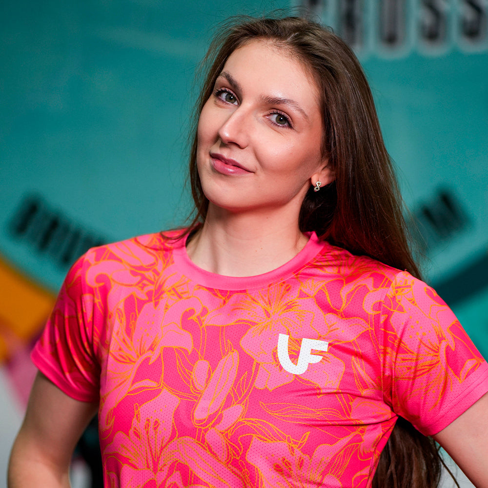 T-shirt Sport Femme - Gold Flowers