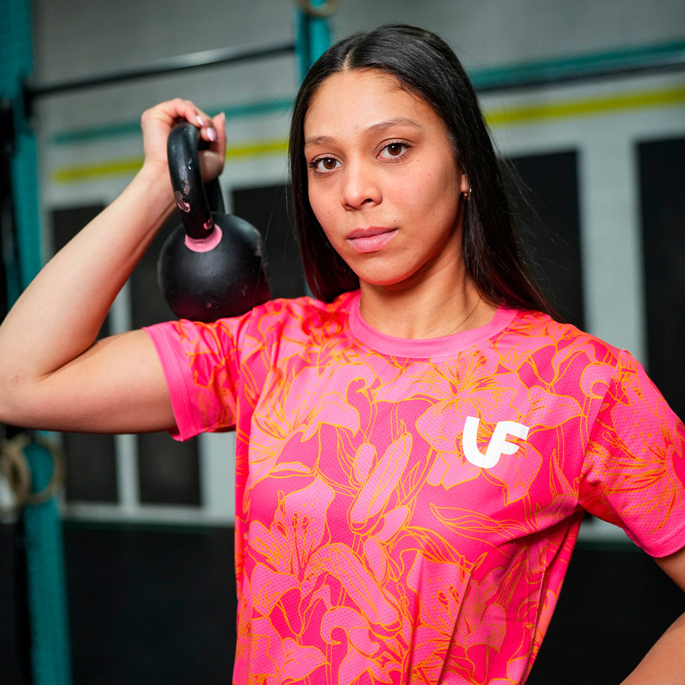 T-shirt Sport Femme - Gold Flowers