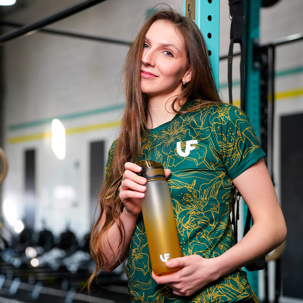 WOMEN'S T-SHIRT - "GOLD FLOWERS"