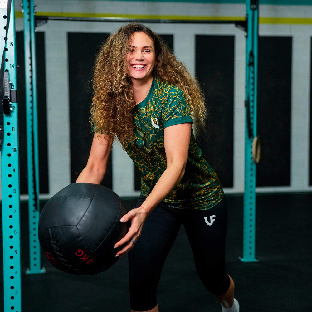 WOMEN'S T-SHIRT - "GOLD FLOWERS"