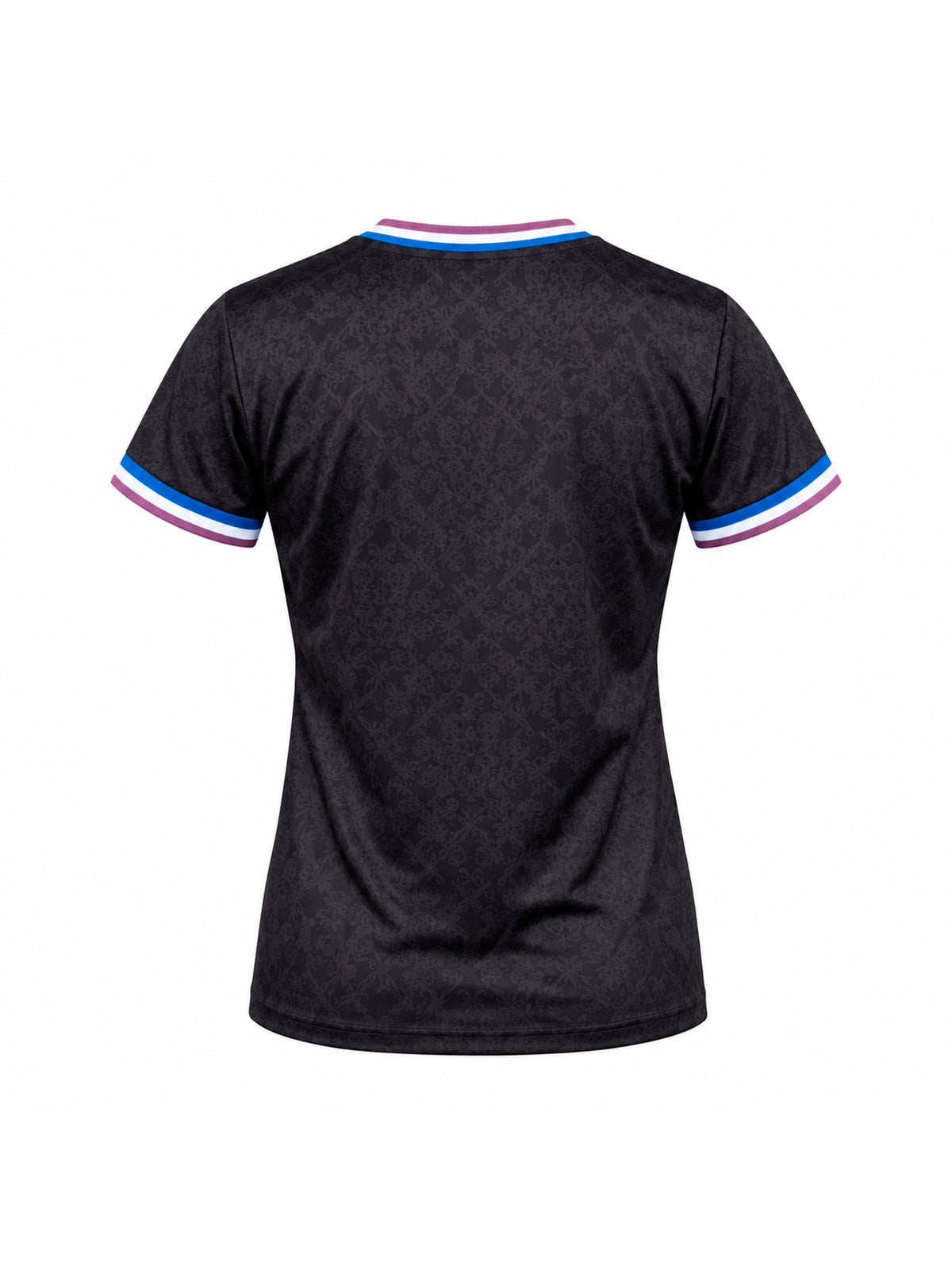T-shirt de sport femme noir vue de dos - LVF Héritage