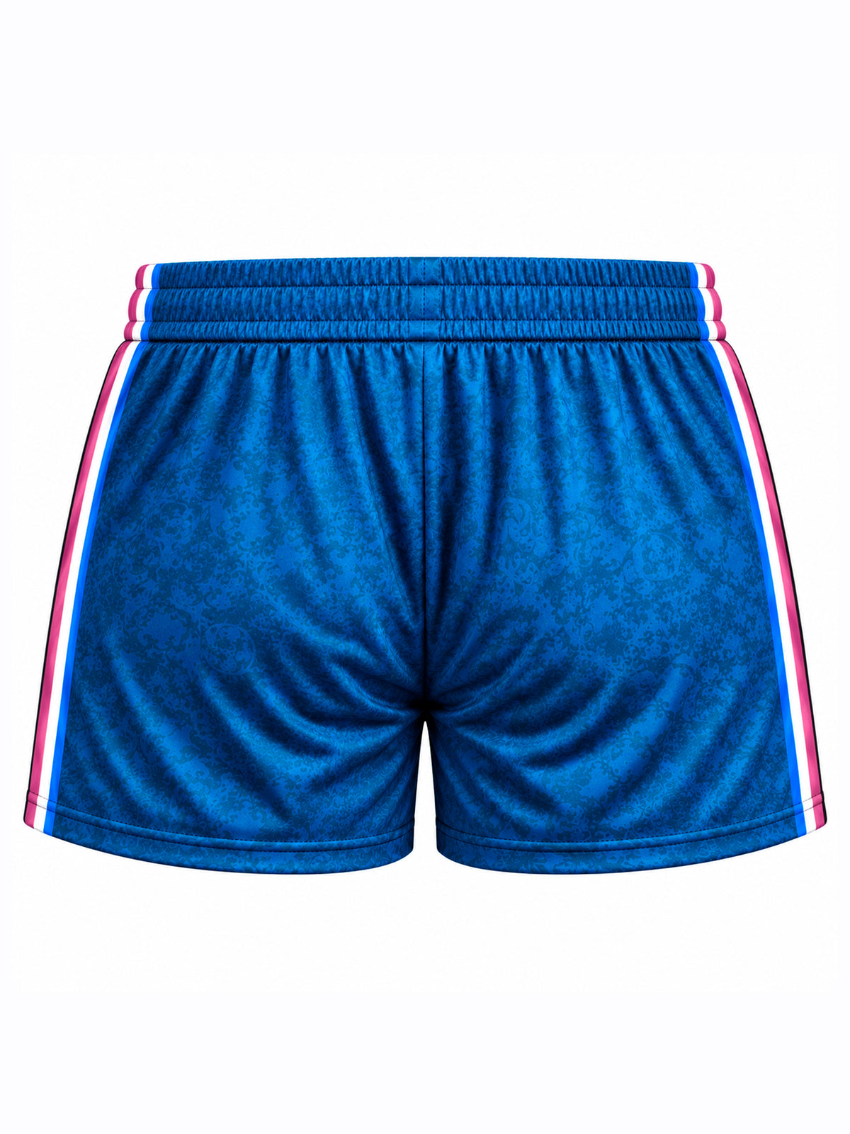 Short de sport femme bleu vue de dos - LVF Héritage