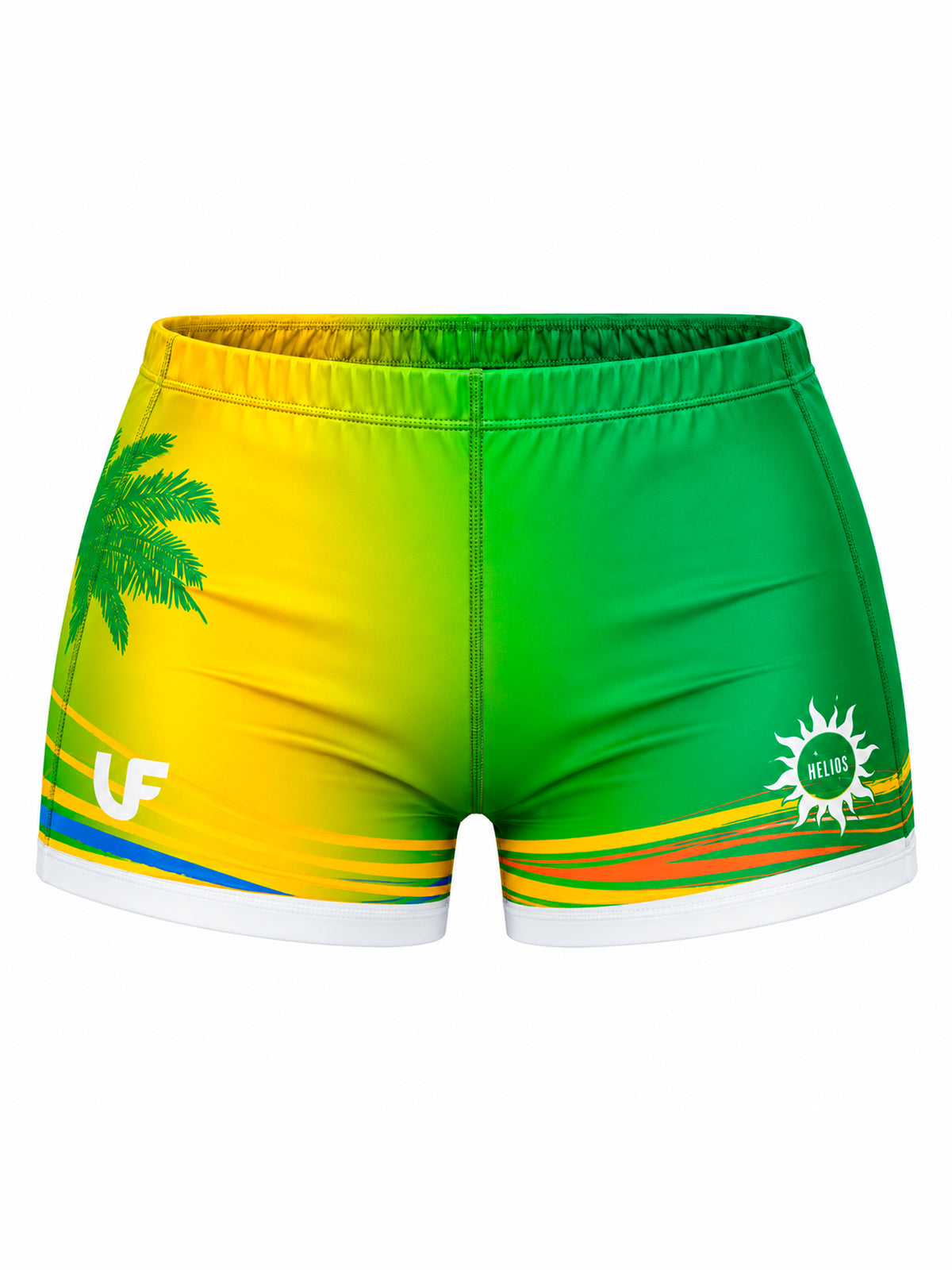 Packshot du shorty LVF HELIOS Rio : t-shirt de sport femme avec motifs Brésil 