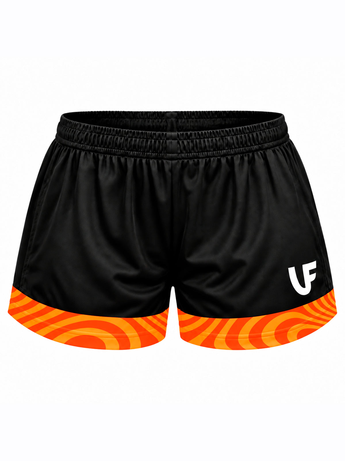 Short de sport femme orange - LVF Break The Lines