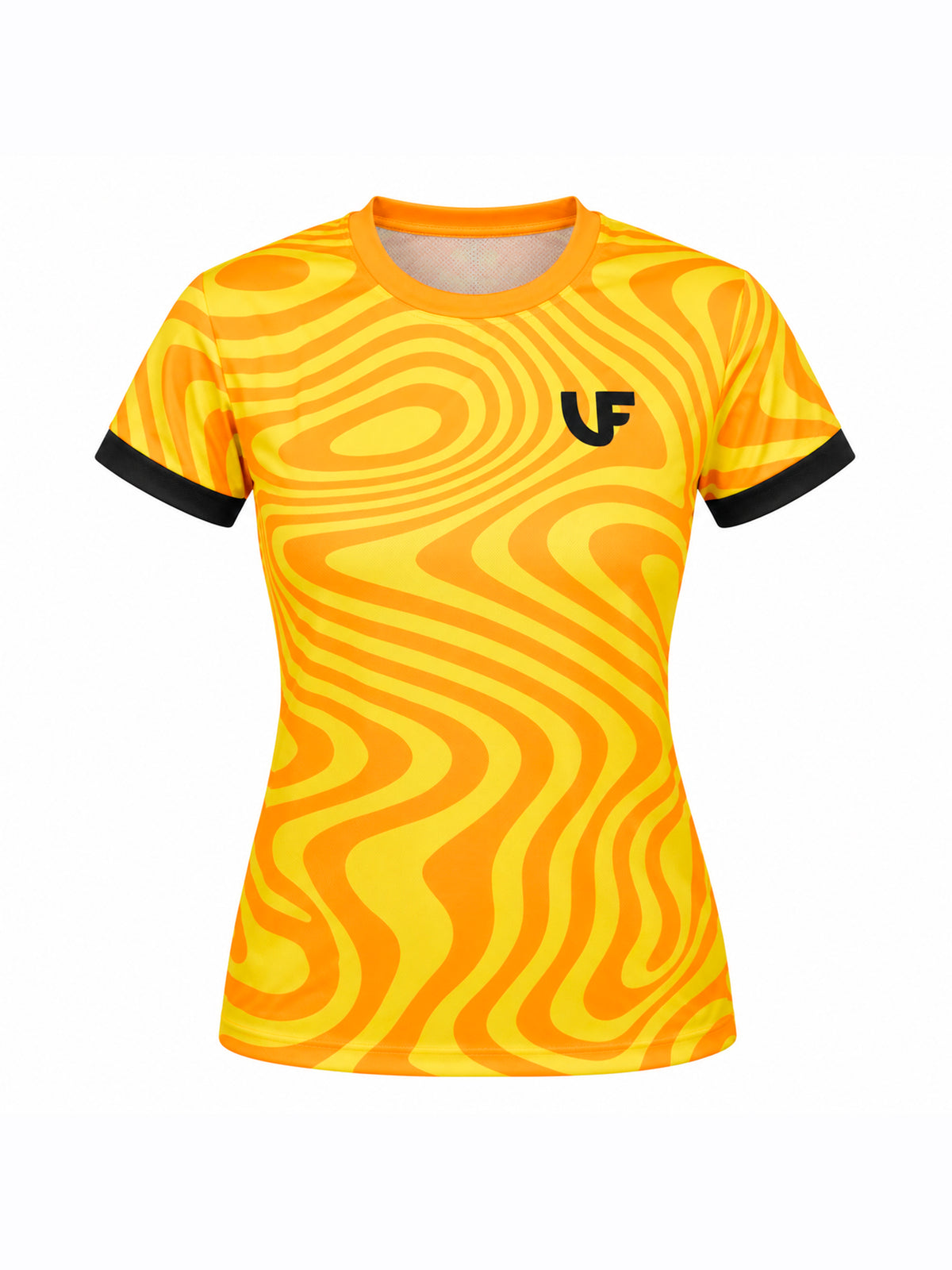 T-shirt de sport femme jaune - LVF Break The Lines