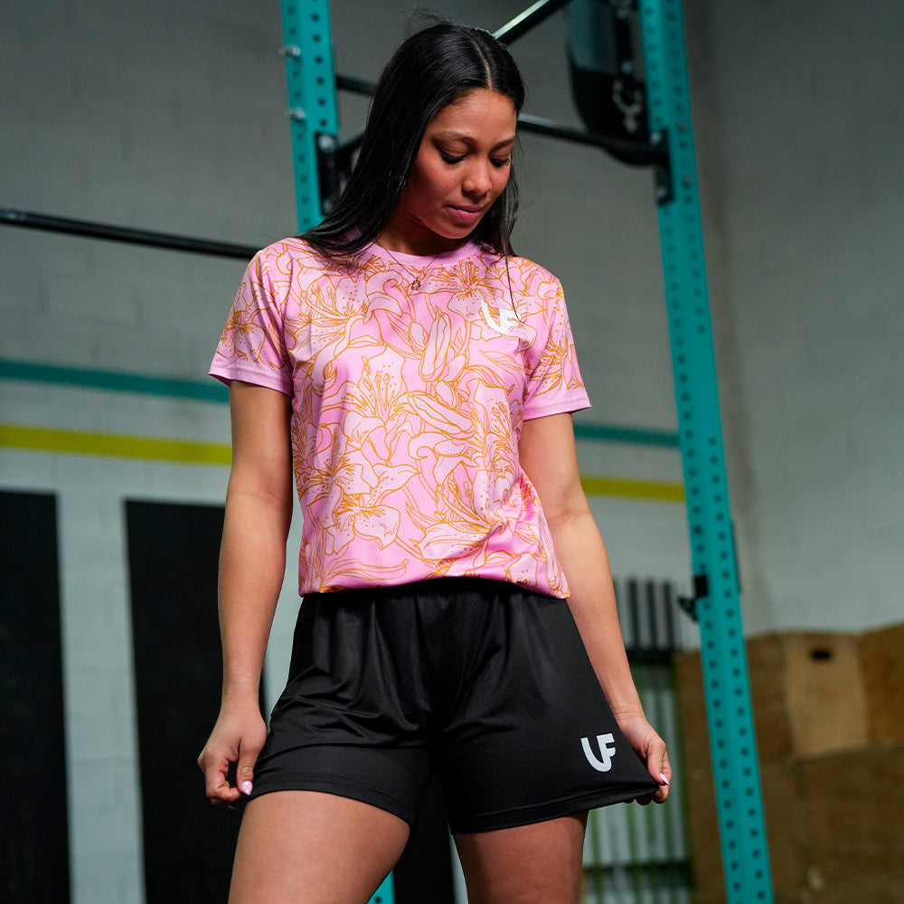 T-shirt Sport Femme - Gold Flowers