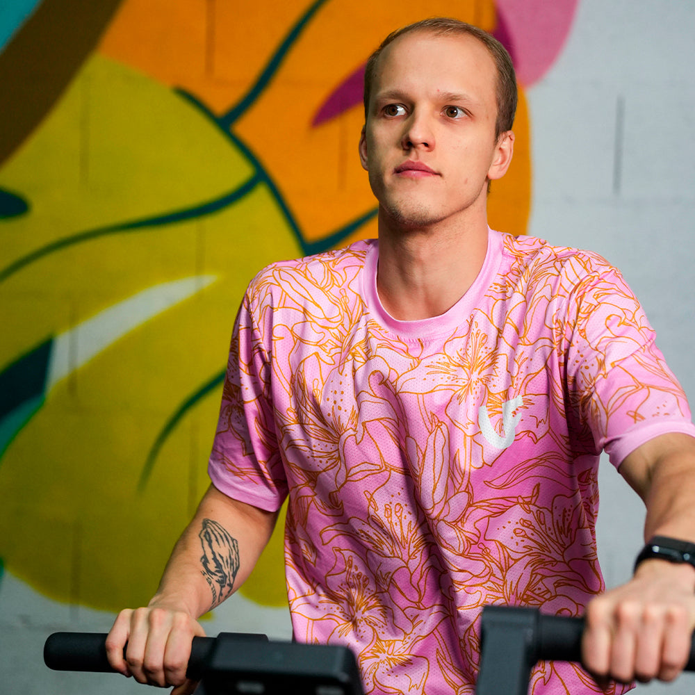 MEN'S T-SHIRT - "GOLD FLOWERS"