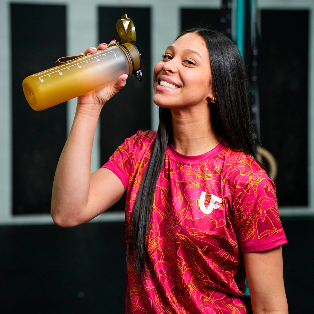 WOMEN'S T-SHIRT - "GOLD FLOWERS"