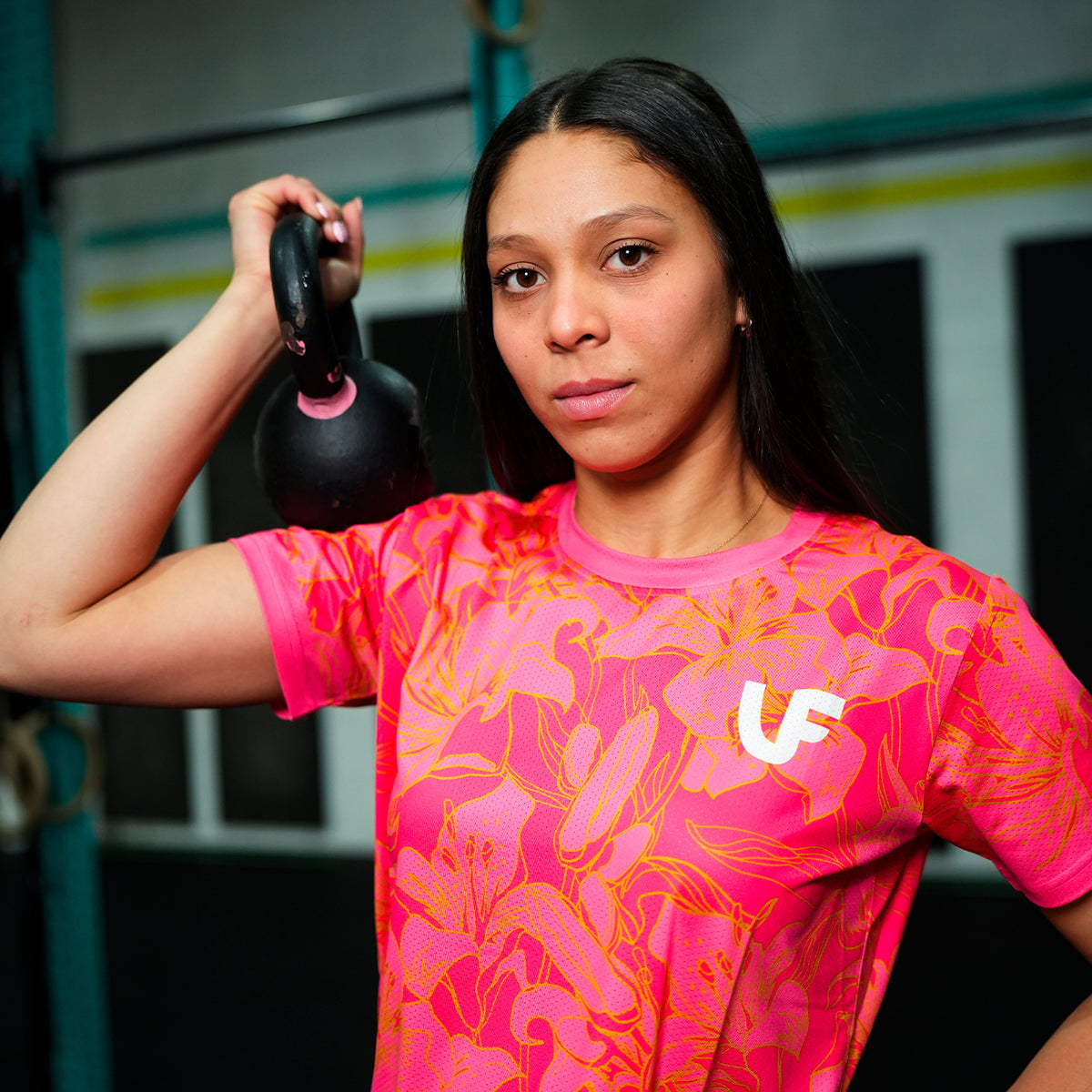 Sportive en t-shirts LVF - t-shirt à fleur rose
