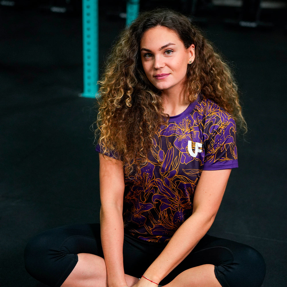T-shirt Sport Femme - Gold Flowers