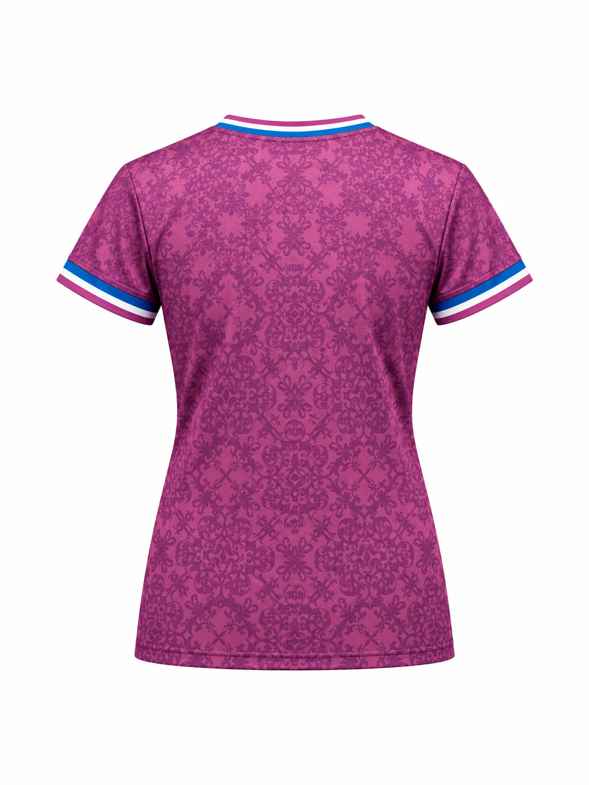 T-Shirt de sport bordeaux femme vue de dos - LVF Héritage