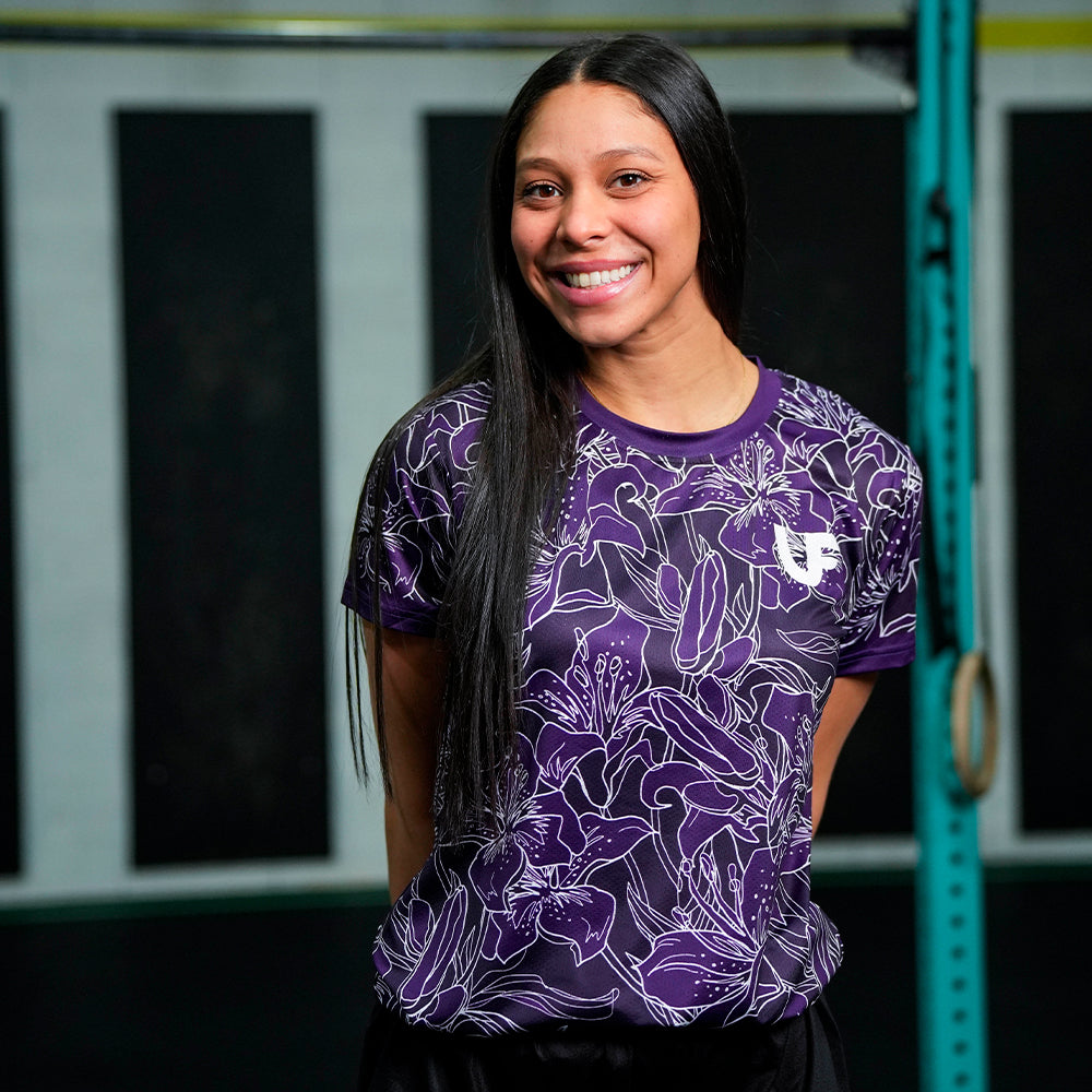 WOMEN'S T-SHIRT - "GOLD FLOWERS"