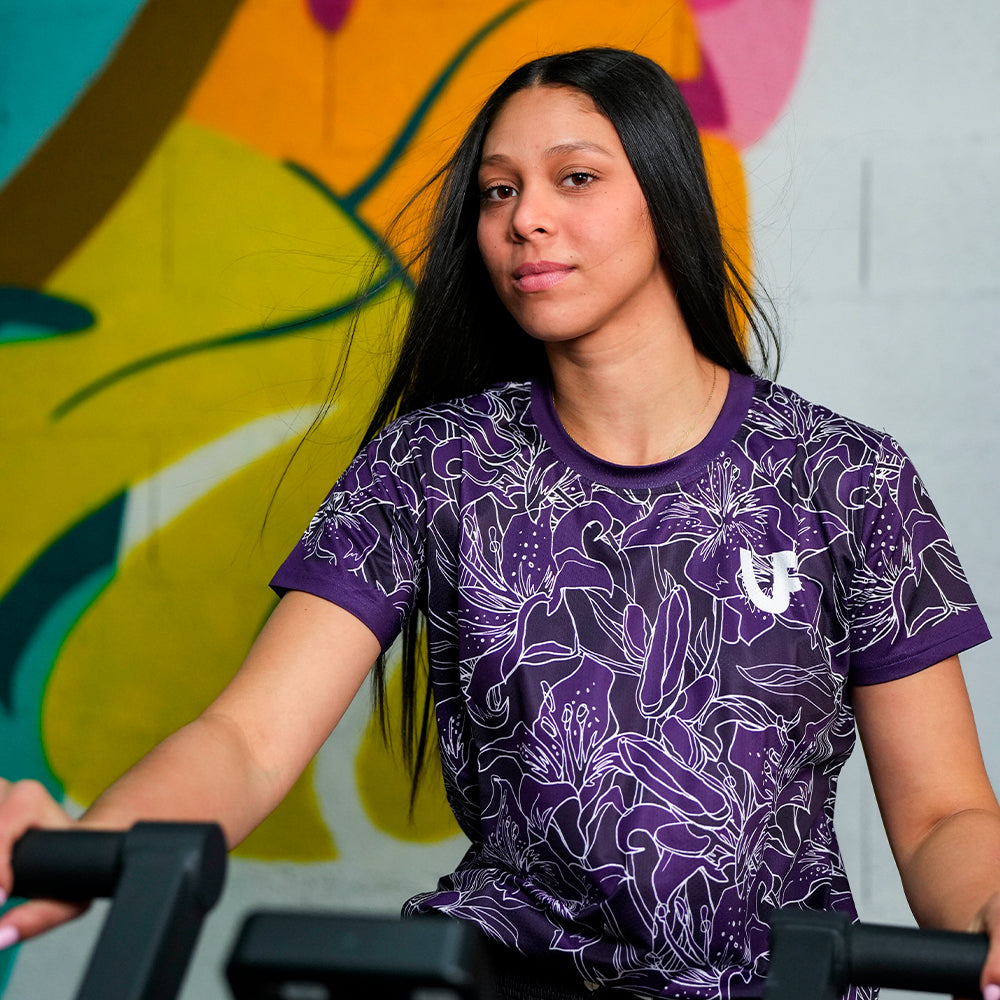 T-shirt Sport Femme - Gold Flowers